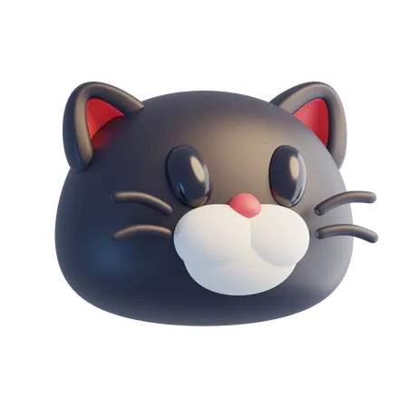 Cat Face  3D Icon