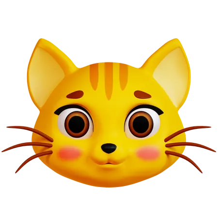 Cat Face  3D Icon