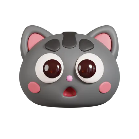 Cat Face Emoji  3D Emoji