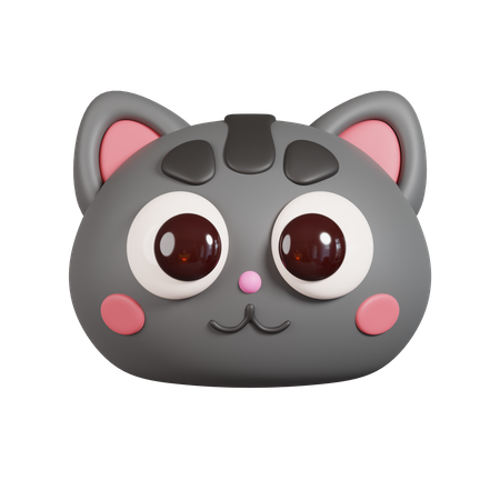 64 3D Cat Face Emoji Illustrations - Free in PNG, BLEND, GLTF - IconScout