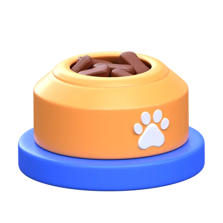 Cat Food Bowl  3D Icon