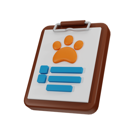 Cat List  3D Icon