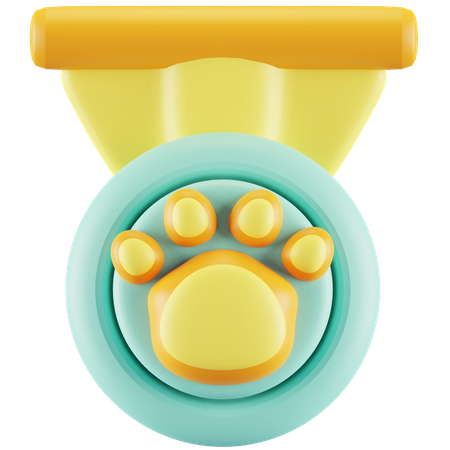 Cat Medal  3D Icon