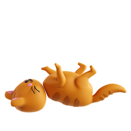 Cat Playing  3D Icon