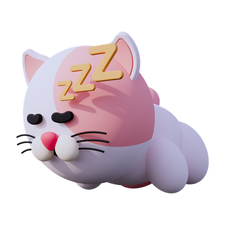 Cat Sleep  3D Icon