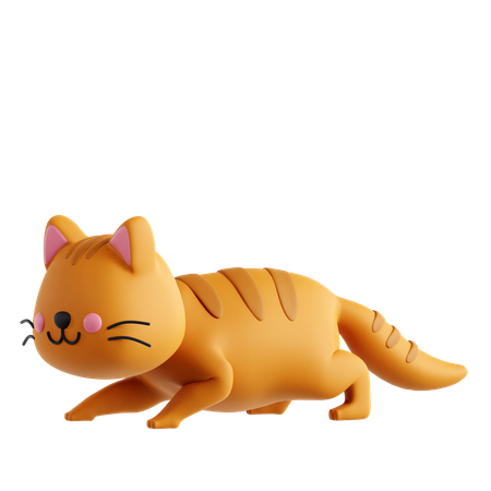 Cat Stalking  3D Icon