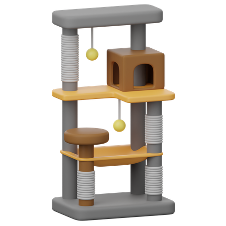 Cat Tower  3D Icon
