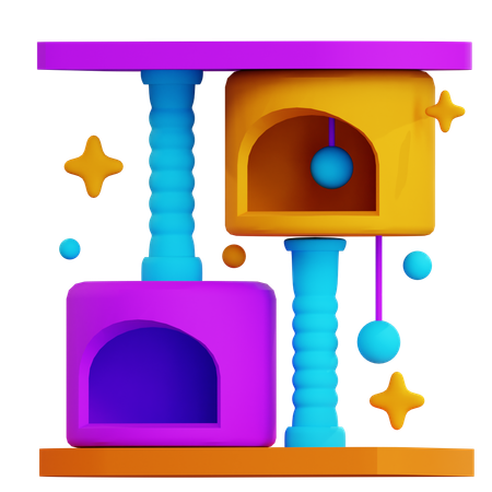 CAT TREE  3D Icon