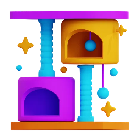 CAT TREE  3D Icon