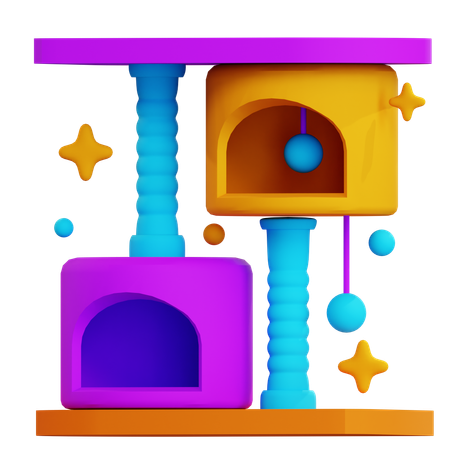 CAT TREE  3D Icon