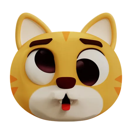 Cat Ugly Face  3D Icon