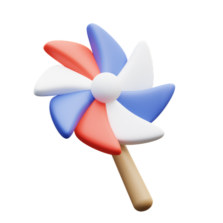 Cata-vento patriótico  3D Icon