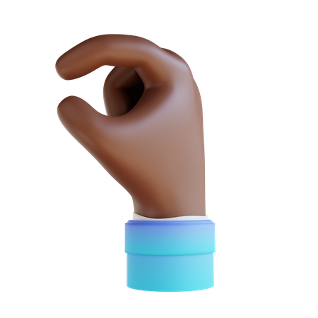 Catch Finger Gesture  3D Illustration