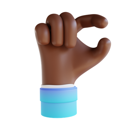 Catch Finger Gesture  3D Illustration