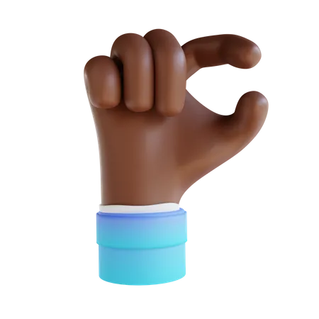 Catch Finger Gesture  3D Illustration