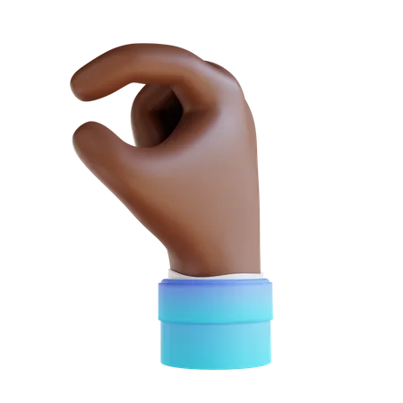 Catch Finger Gesture  3D Illustration