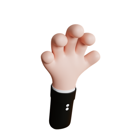 Catch Hand Gesture 3D Icon