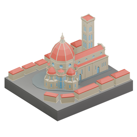 Catedral de florença  3D Icon