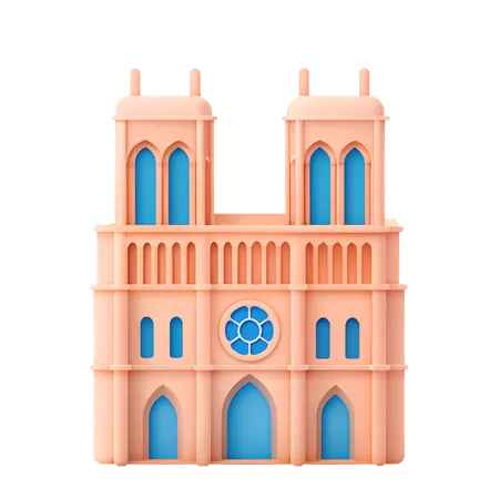 Catedral de Notre Dame  3D Icon