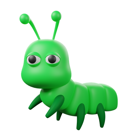 Caterpillar  3D Icon