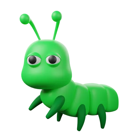 Caterpillar  3D Icon