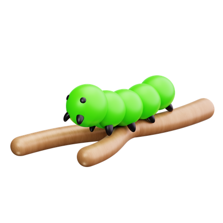 Caterpillar  3D Icon