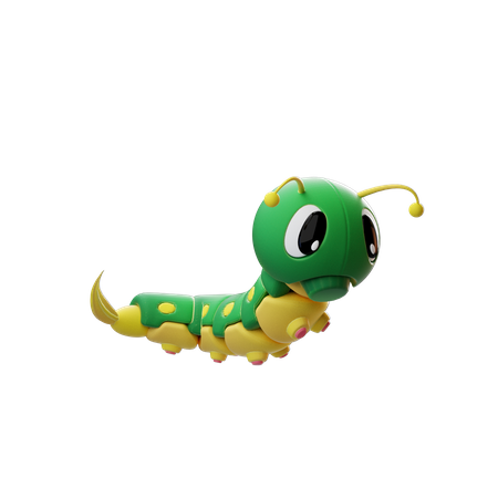 Caterpillar  3D Icon