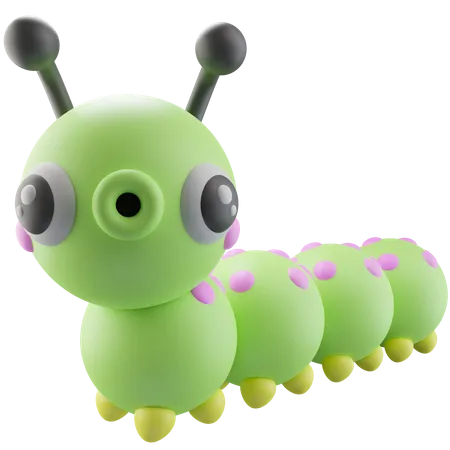 Caterpillar  3D Icon