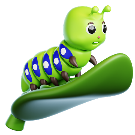 Caterpillar  3D Icon