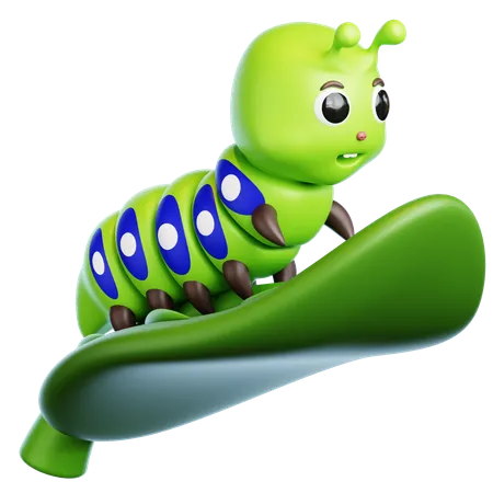 Caterpillar  3D Icon