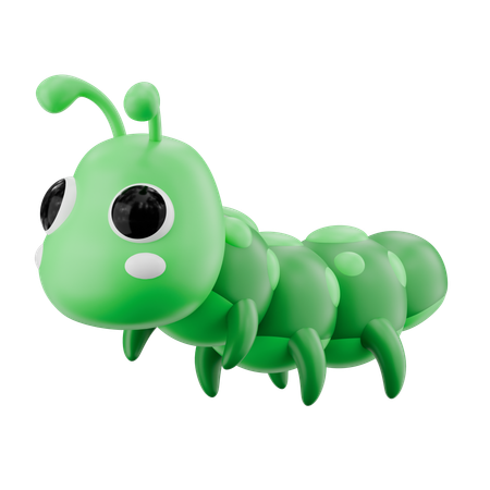 Caterpillar  3D Icon