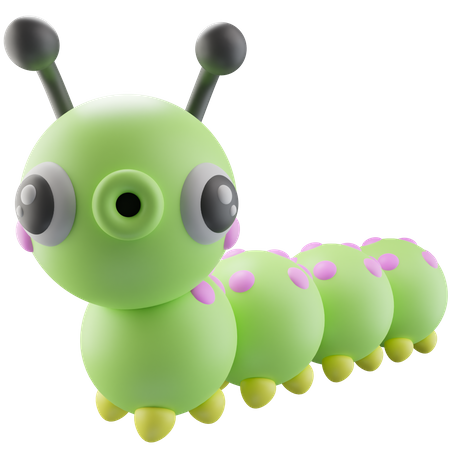 Caterpillar  3D Icon