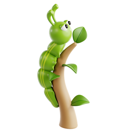 Caterpillar  3D Icon