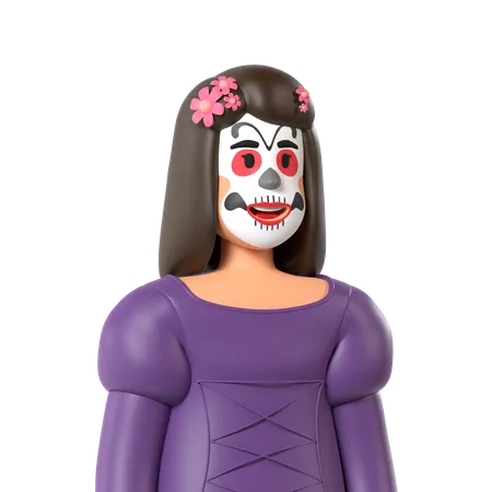 Catrina  3D Icon