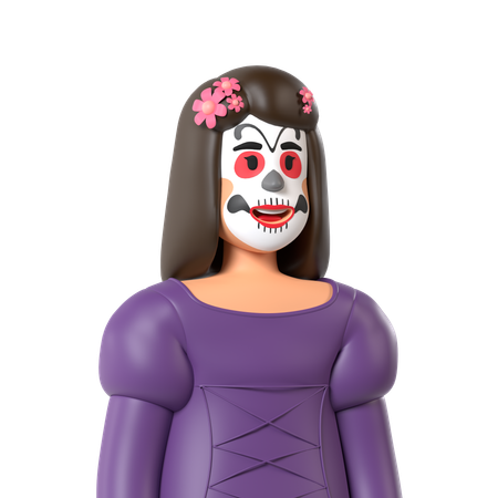 Catrina  3D Icon