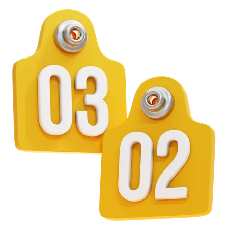 CATTLE EAR TAG  3D Icon