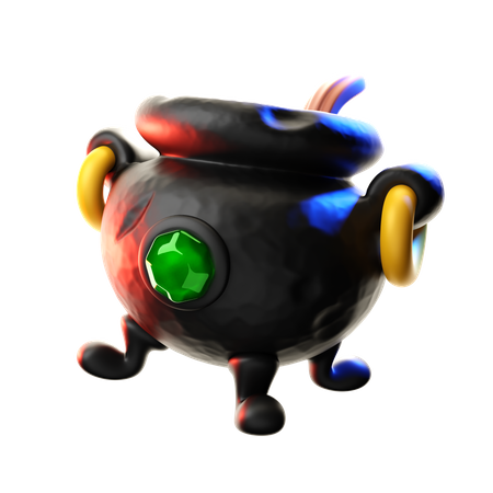 Cauldron  3D Illustration