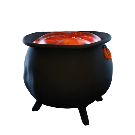 Cauldron  3D Illustration