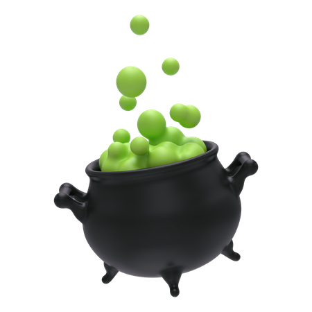 Cauldron  3D Illustration