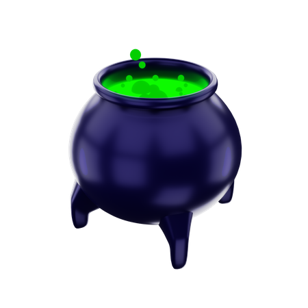 Cauldron  3D Illustration