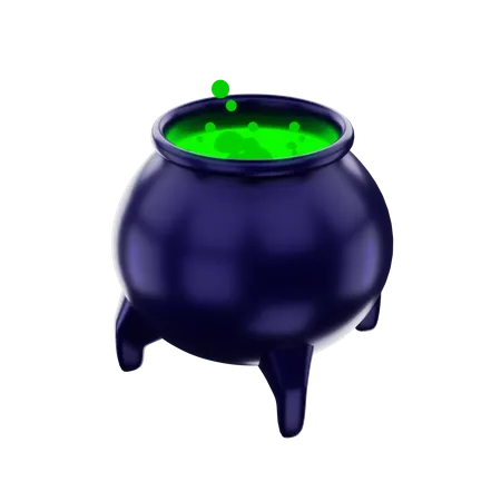 Cauldron  3D Illustration