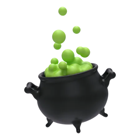 Cauldron  3D Illustration