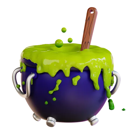 3 D Illustration Of Cooking Potion 3D Icon