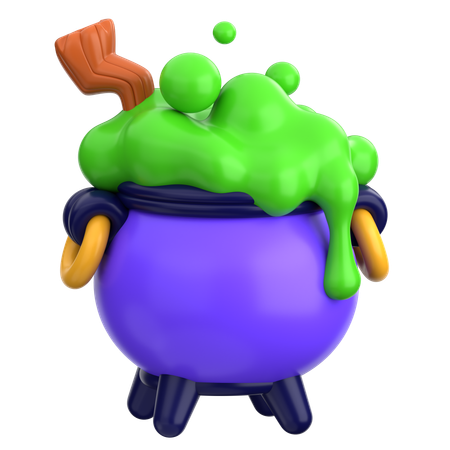 Cauldron Halloween  3D Icon