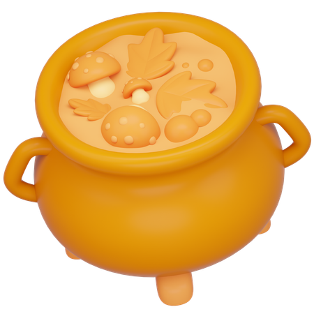 Cauldron Of Gold  3D Icon
