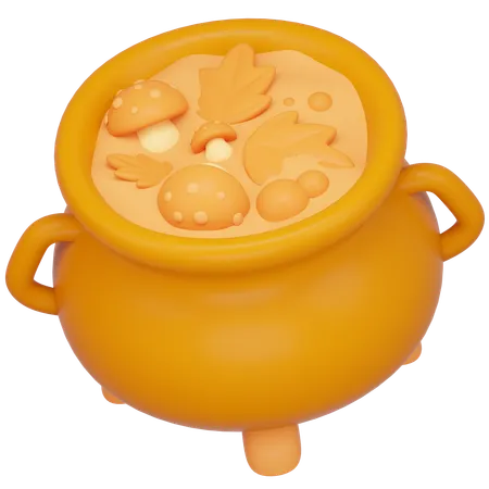 Cauldron Of Gold  3D Icon