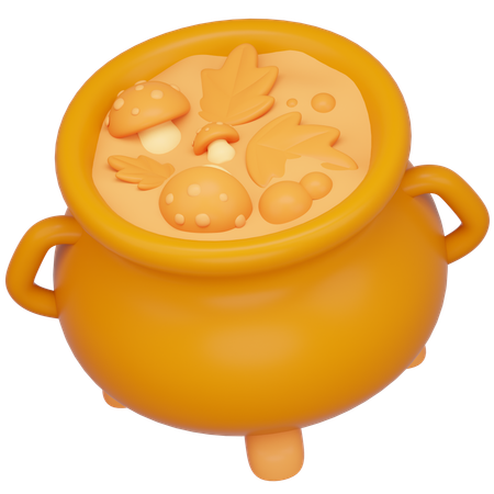 Cauldron Of Gold  3D Icon