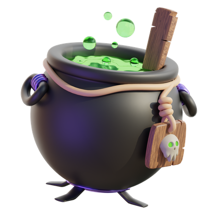 Cauldron Pot  3D Icon