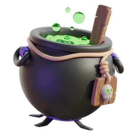 Cauldron Pot  3D Icon