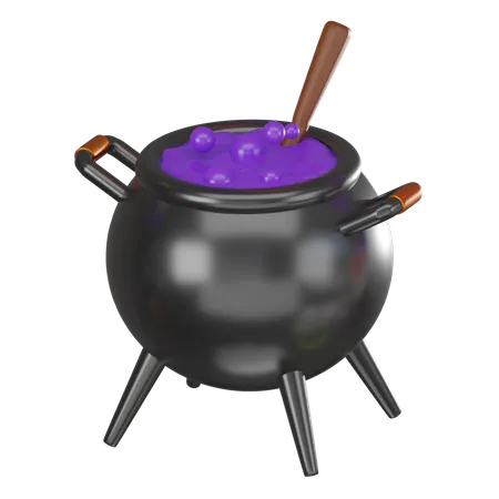 Cauldron Pot  3D Icon